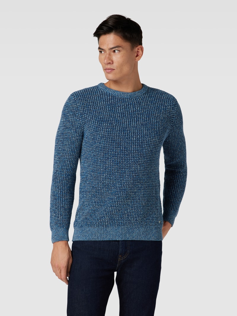Pullover aus Baumwolle in blau