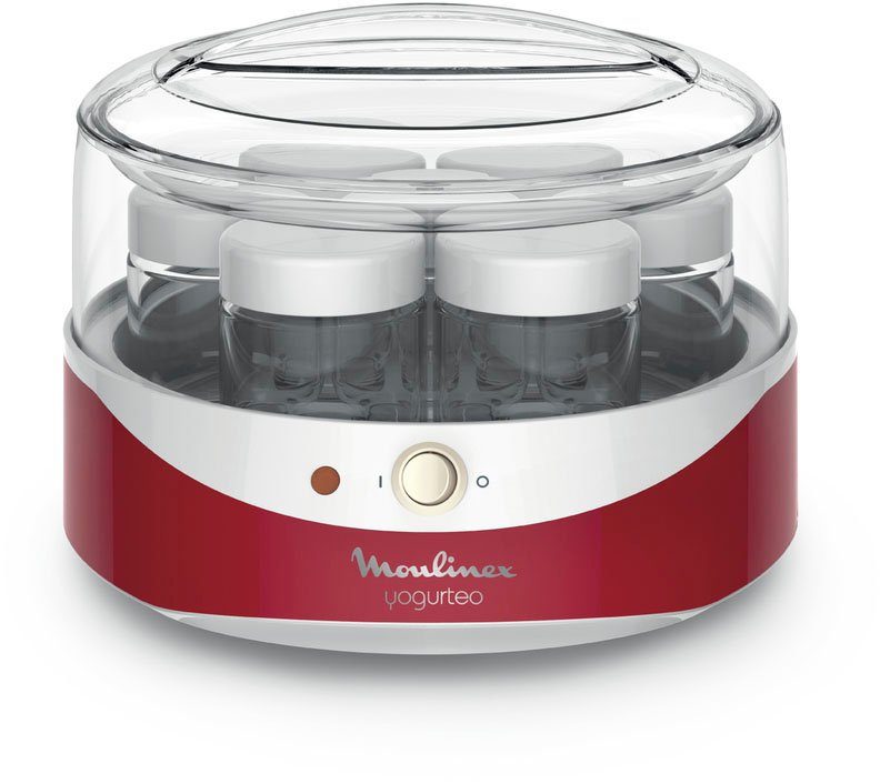 Moulinex Joghurtbereiter Yogurteo YG2295, 7 Portionsbehälter, Umweltbewusst, Temperaturleuchte, Spülmaschinengeeignete Teile