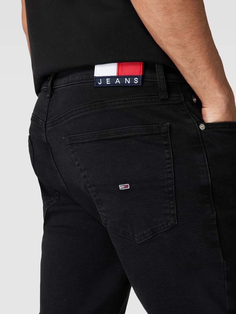 Jeans im 5-Pocket-Design Modell 'AUSTIN' in schwarz