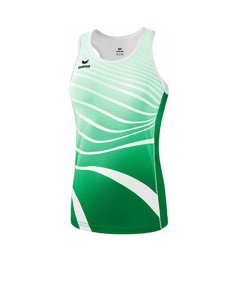 Erima Singlet Running Damen Grün Weiss