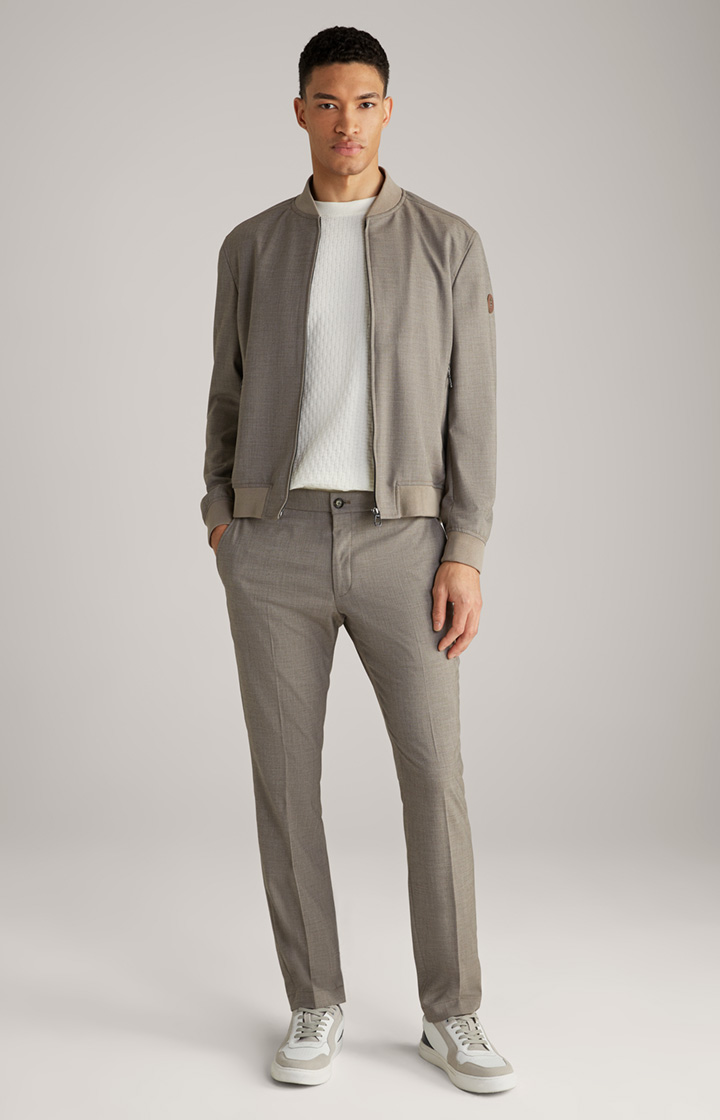 Blouson Indro in Braun meliert