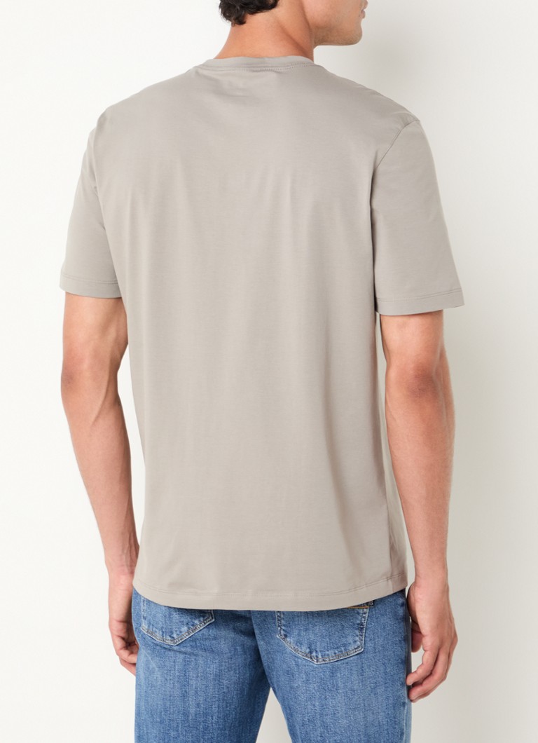 Tricou Boggi Milano cu logo, confecționat din material elastic.