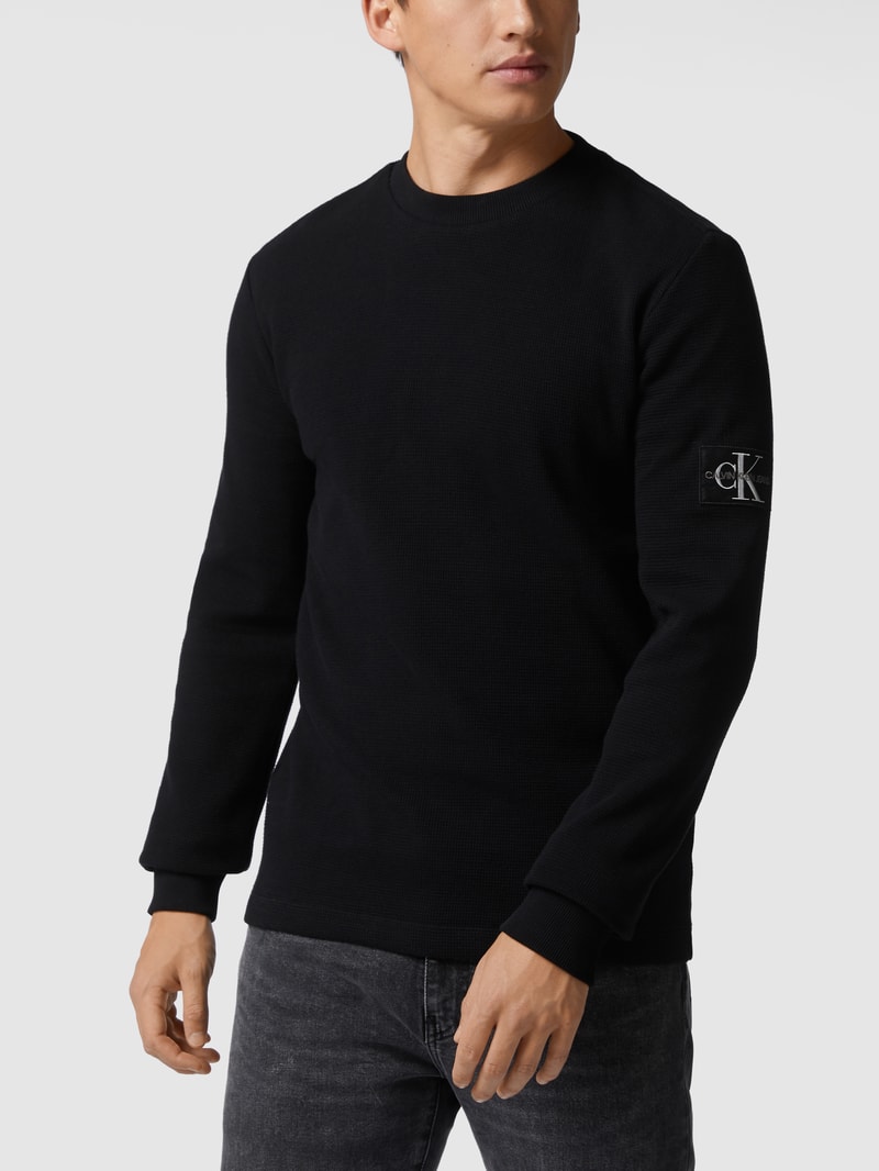 Pullover aus Baumwolle in black