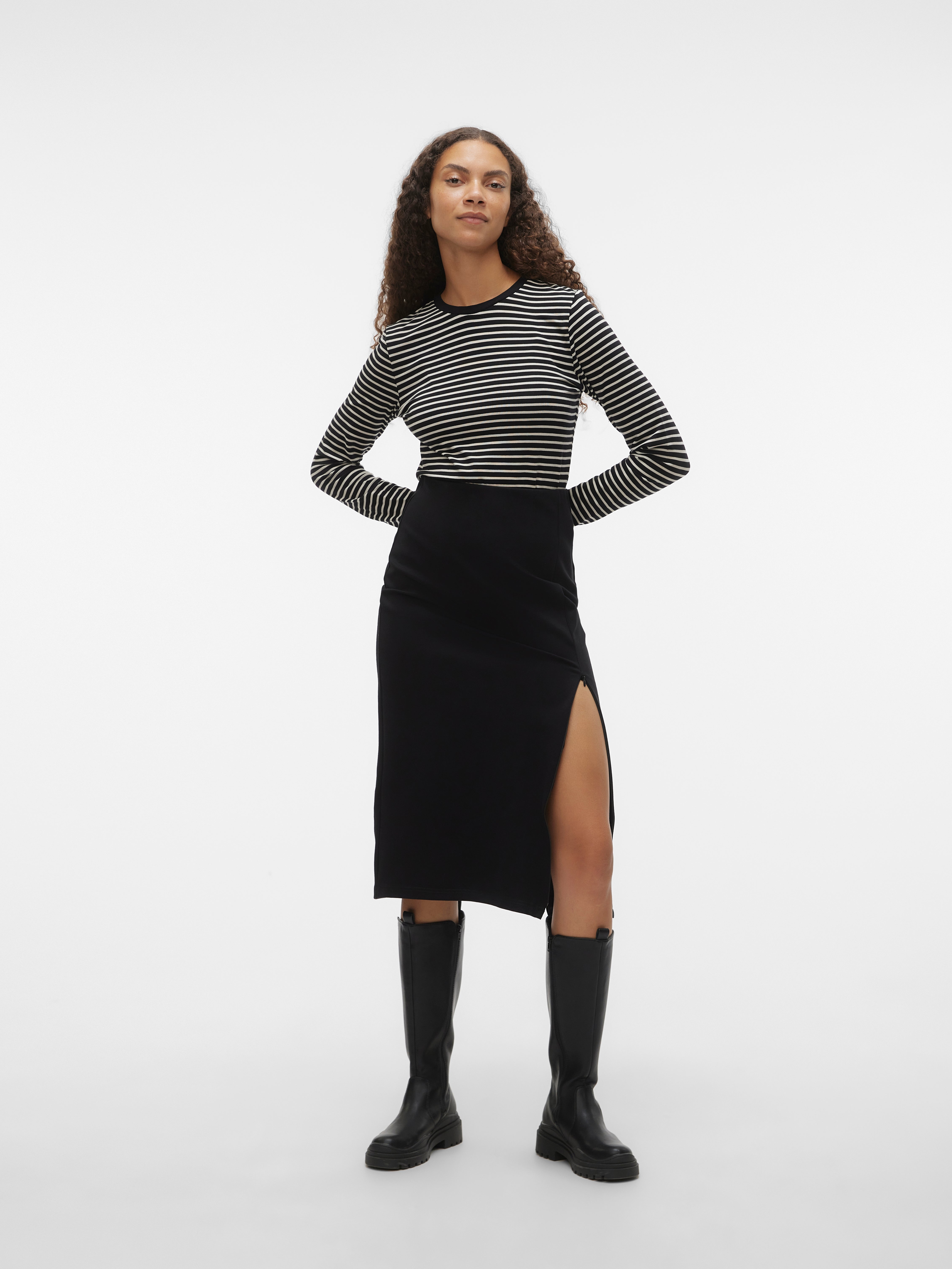 VMHIRSE Hohe Taille Midirock