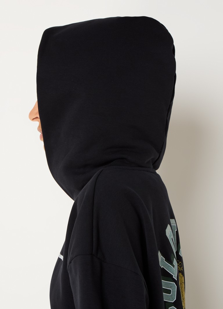 Fargerik Rebel-hettegenser med logo og trykk bak