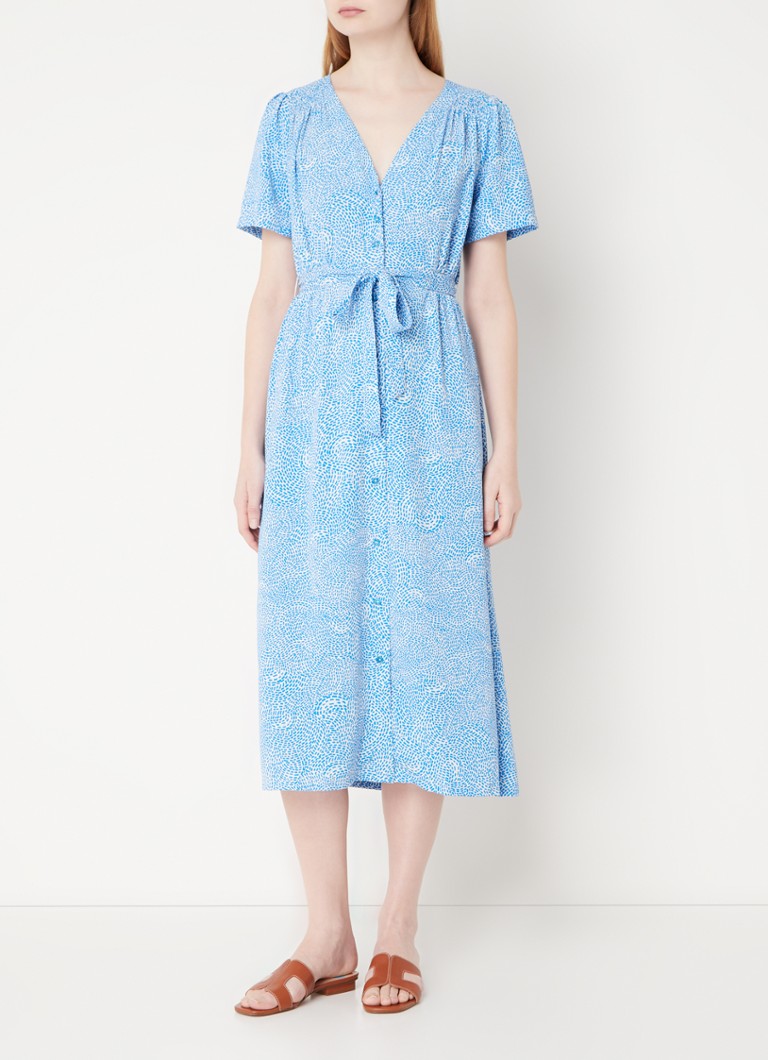 Robe-chemise midi Bernice de French Connection, imprimée et à ceinture à nouer
