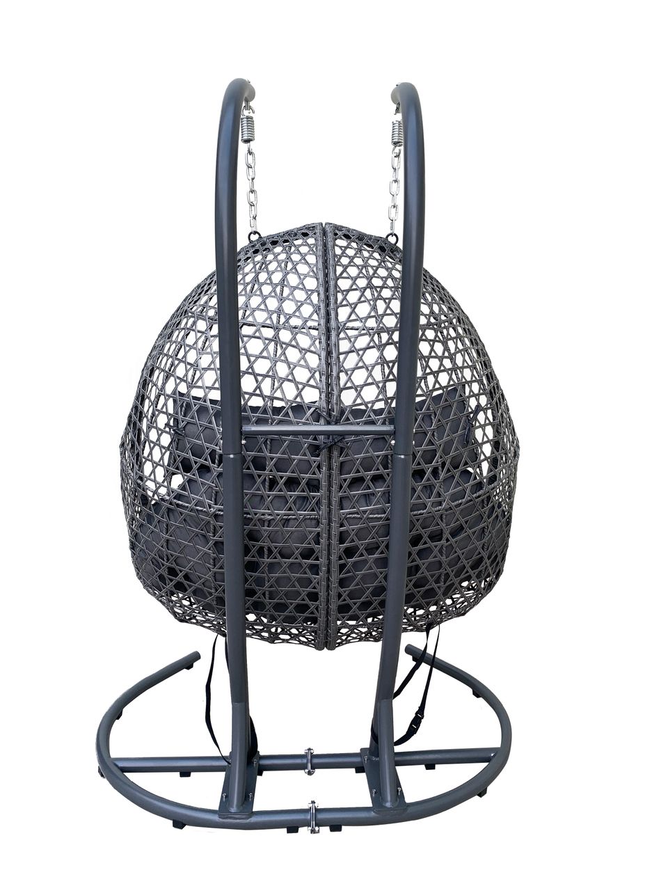 schütte Home & Living XXL-Hängesessel Polyrattan Doppelhängesessel - Grau