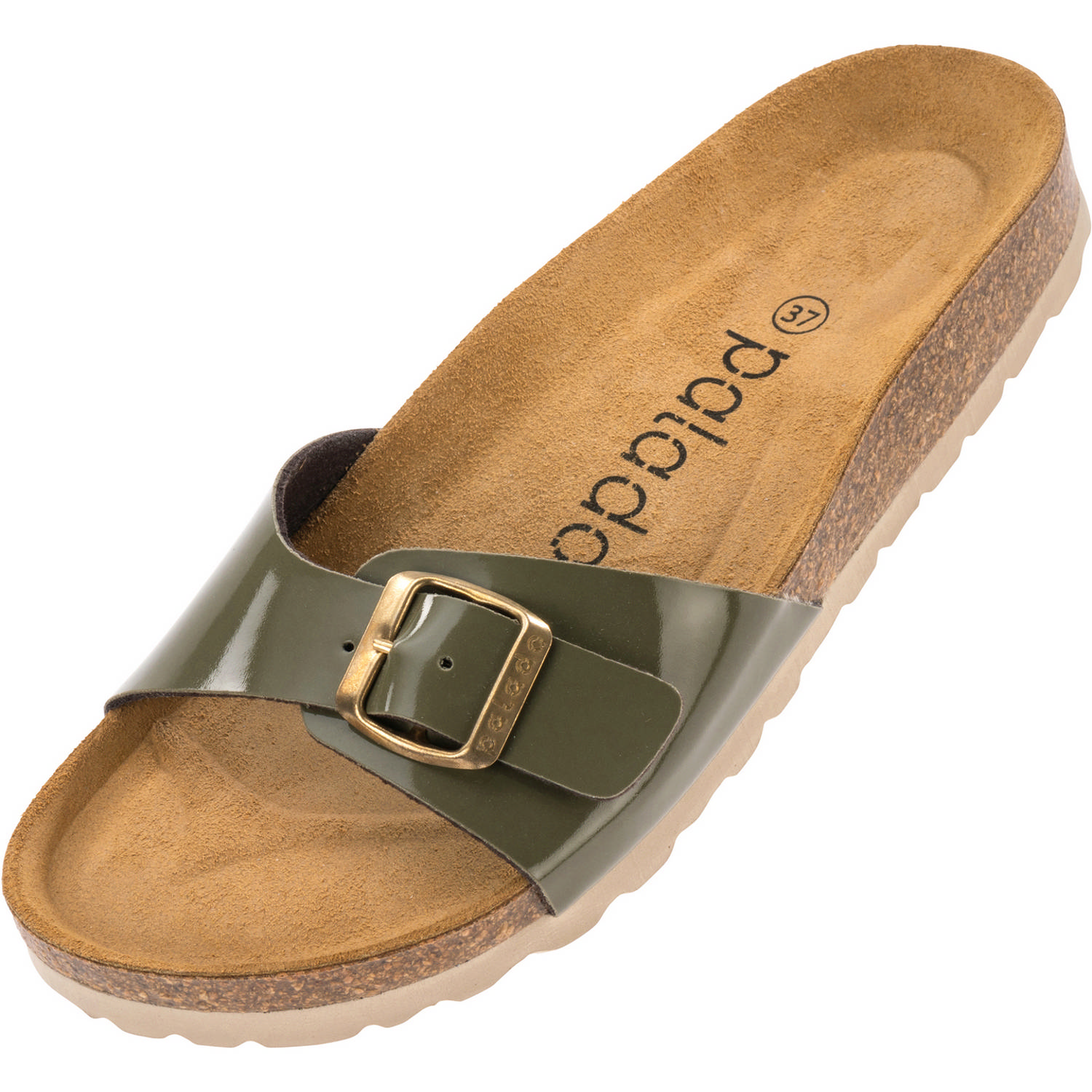 Palado Malta Lack, Pantoletten, Damen, Lack Creme Olive