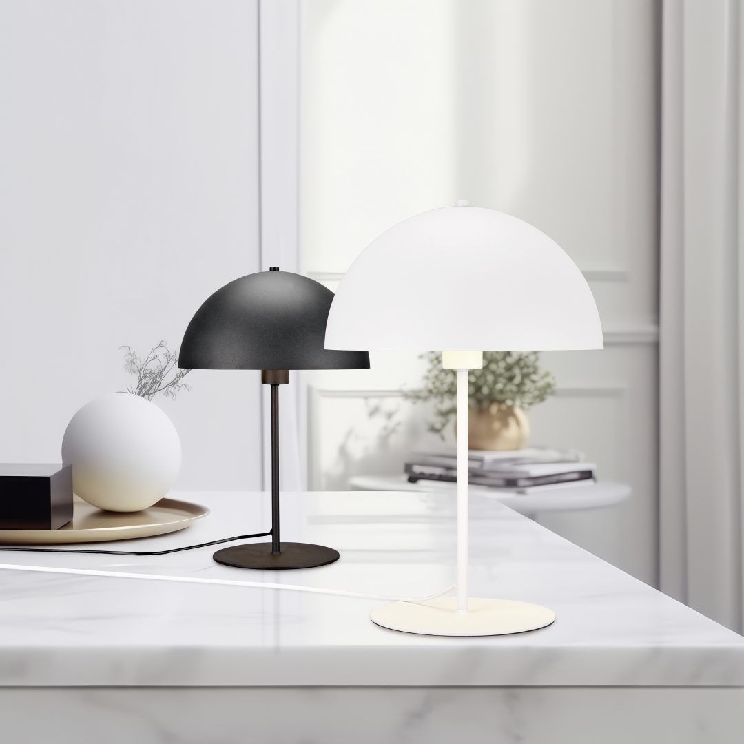 TRIO Tischlampe Nola Schwarz