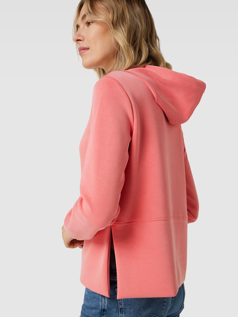 Hoodie in unifarbenem Design Modell 'Gammi' in koralle
