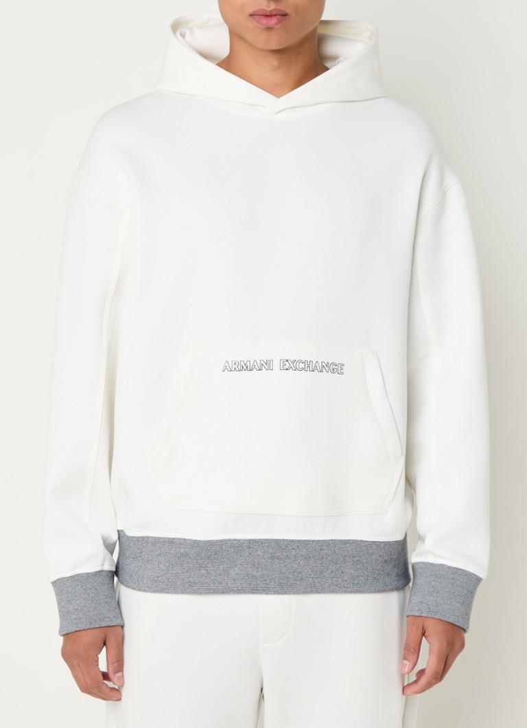 Hanorac cu logo contrastant Armani Exchange