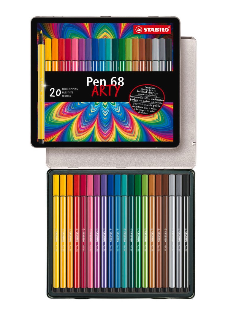 Set de 20 markere Stabilo Pen 68 Arty