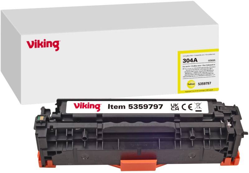 Viking 304A Kompatibel HP Tonerkartusche CC532A Gelb