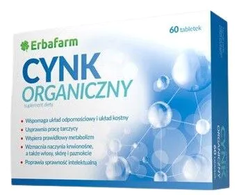 Organinio cinko 60 tablečių