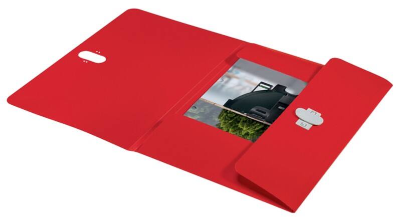 Leitz Recycle Dreiflügelmappe 4622 DIN A4 Klimaneutral Rot 80 % recycelter Kunststoff