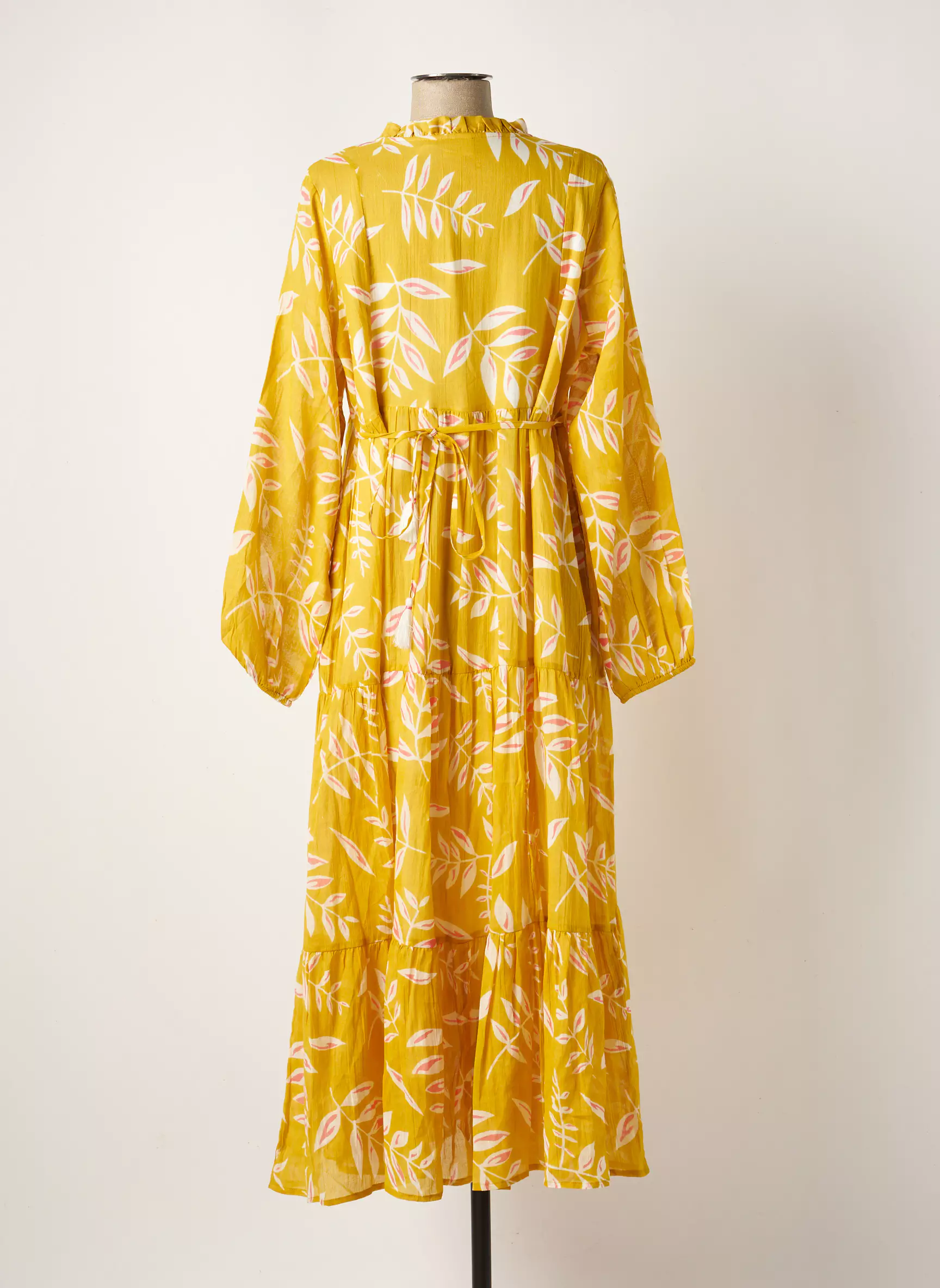 Me Tisse Robes Longues Femme couleur jaune