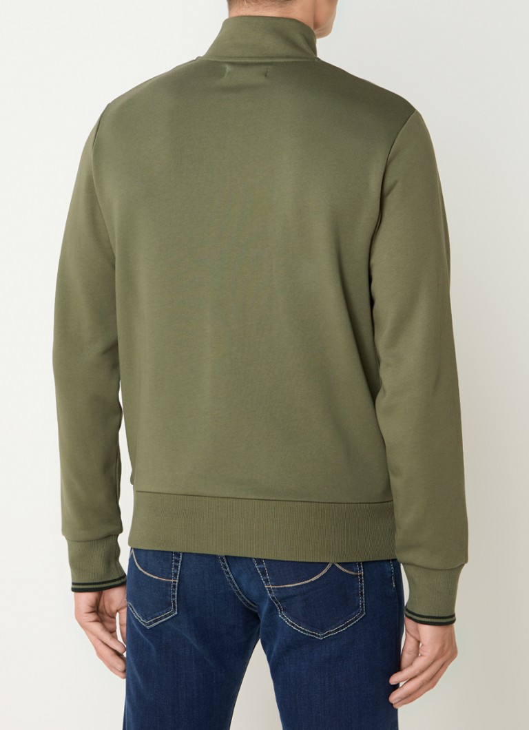 Sweter Fred Perry z zamkiem błyskawicznym i logo