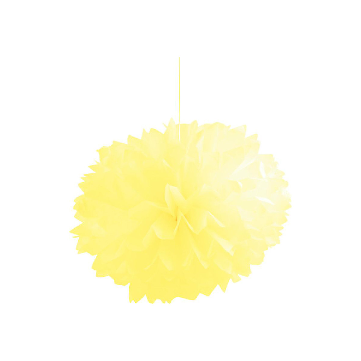Hängedeko Pompoms Gelb 40,6 cm, 3 Stück