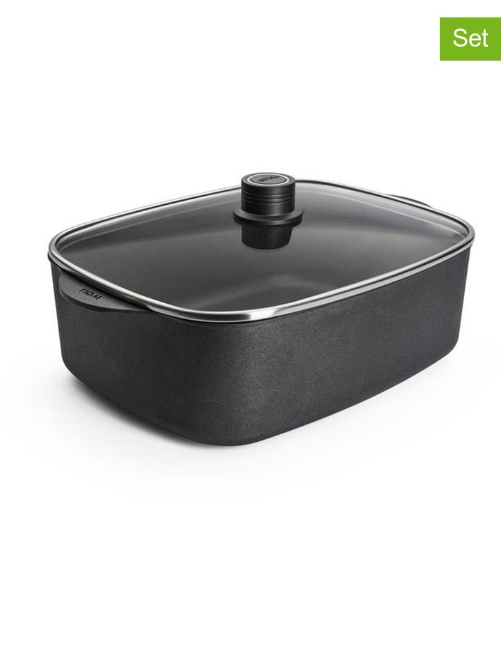 Woll 2tlg. Set: Bräter in Schwarz - 7,8 l günstig kaufen onesize