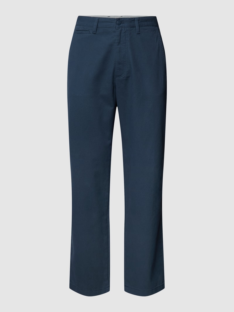 Hose mit Label-Patch in dunkelblau