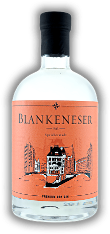 Blankeneser Premium Dry Gin - Motiv 'Speicherstadt' Blankeneser Premium Dry Gin - Motiv 'Speicherstadt' Collectors Edition Hamburg 0,5	 Liter - Vol 45%