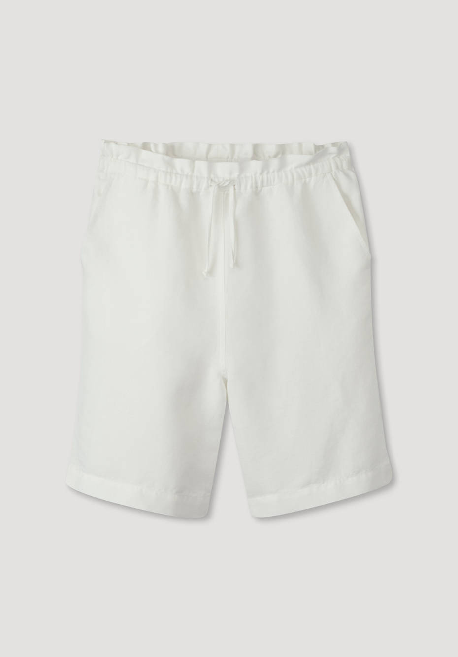 Shorts aus Leinen mit Bio-Baumwolle