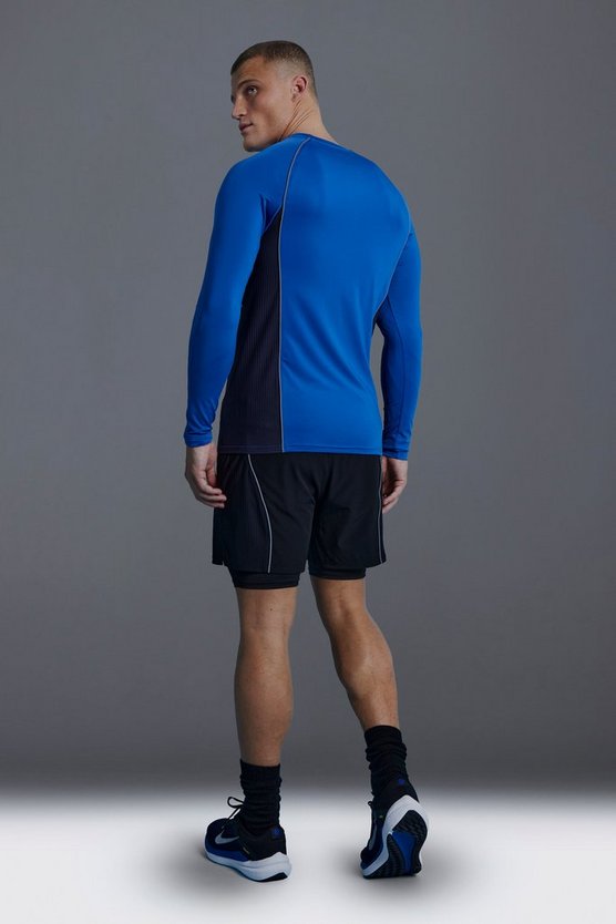 Man Active 2-in-1 Shorts mit Mesh-Einsatz