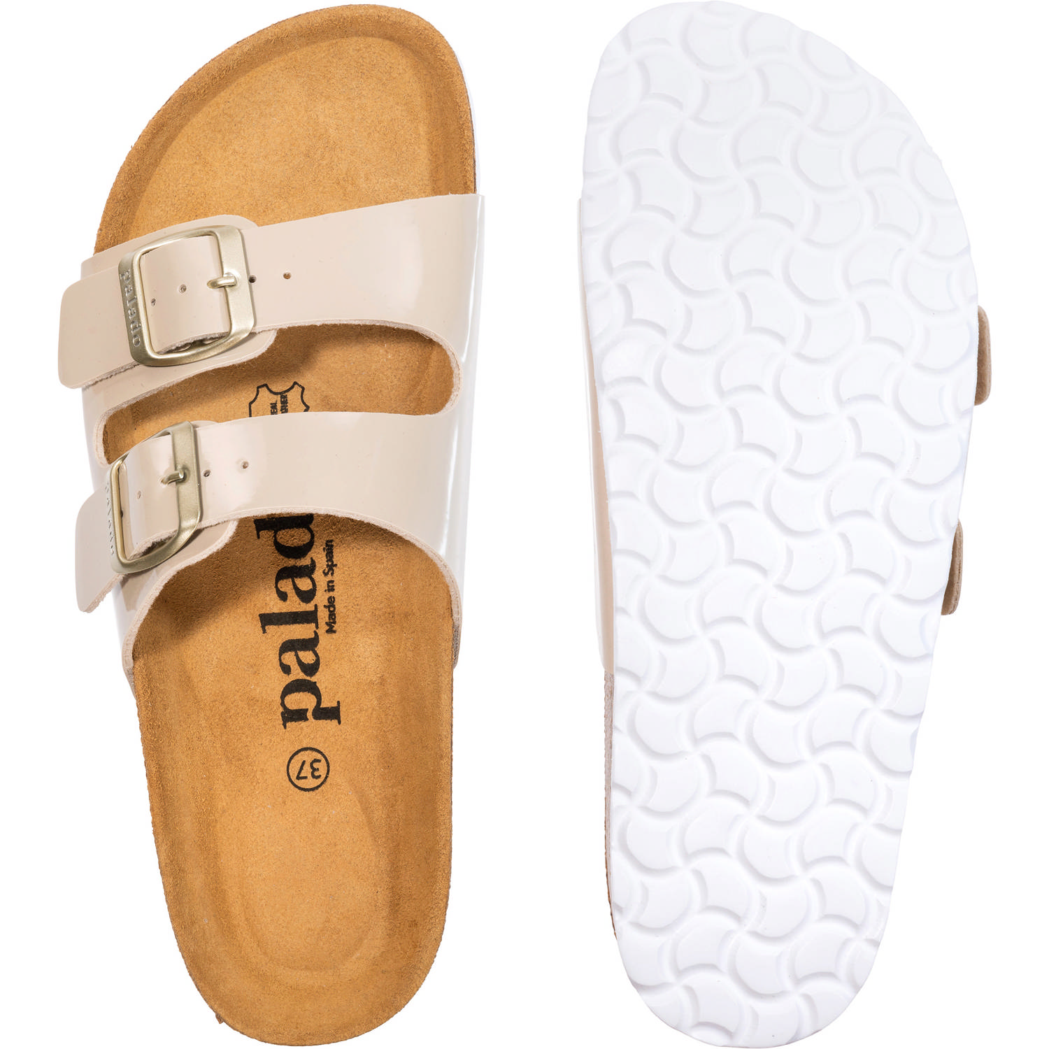 Palado Milos Lack, Pantoletten, Damen, Beige