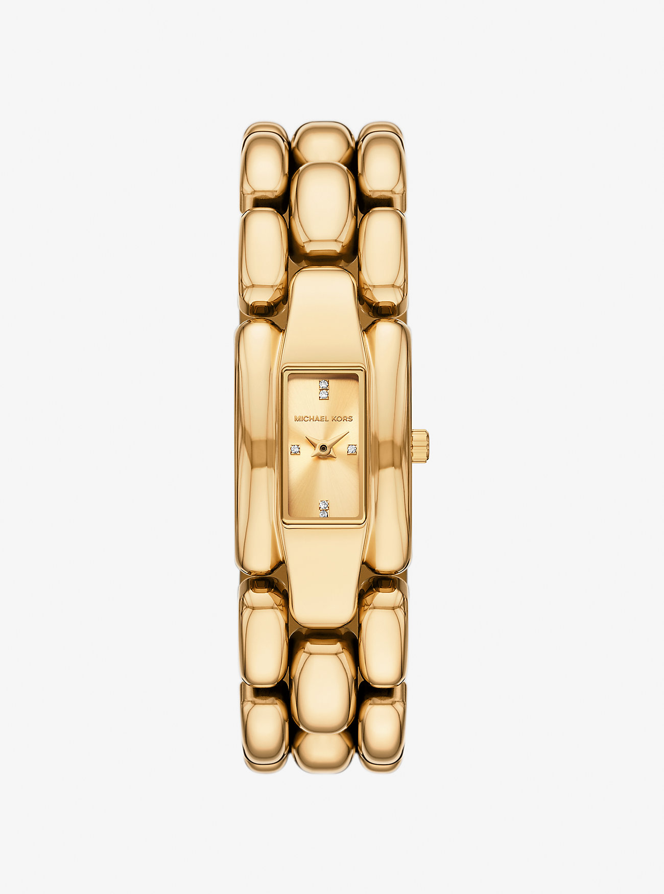 Mini Hally Pavé Gold-Tone Watch - GOLD