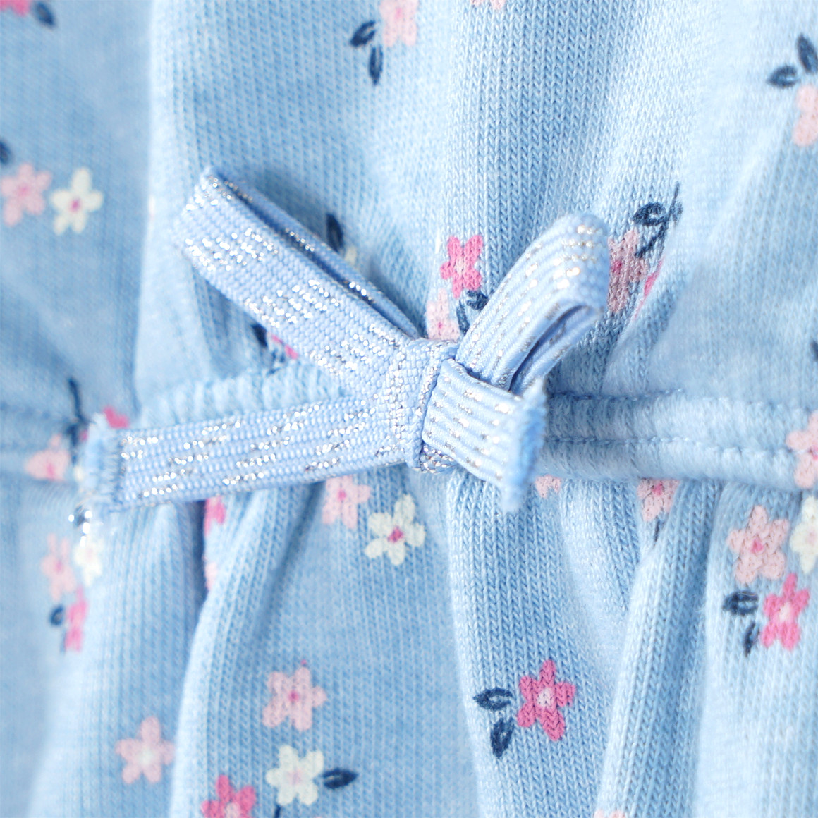 Mädchen Sweatkleid mit Blümchen-Allover