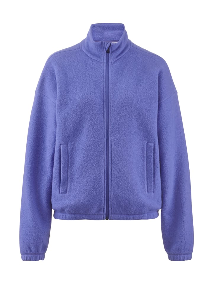Hessnatur Fleece Jacke Relaxed in irisblau günstig kaufen