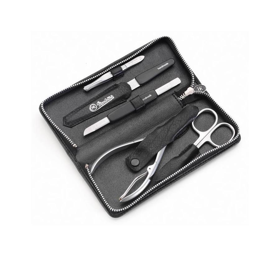 Manicure-Etui, geschrumpftes Vollrindleder, 160 x 65 mm