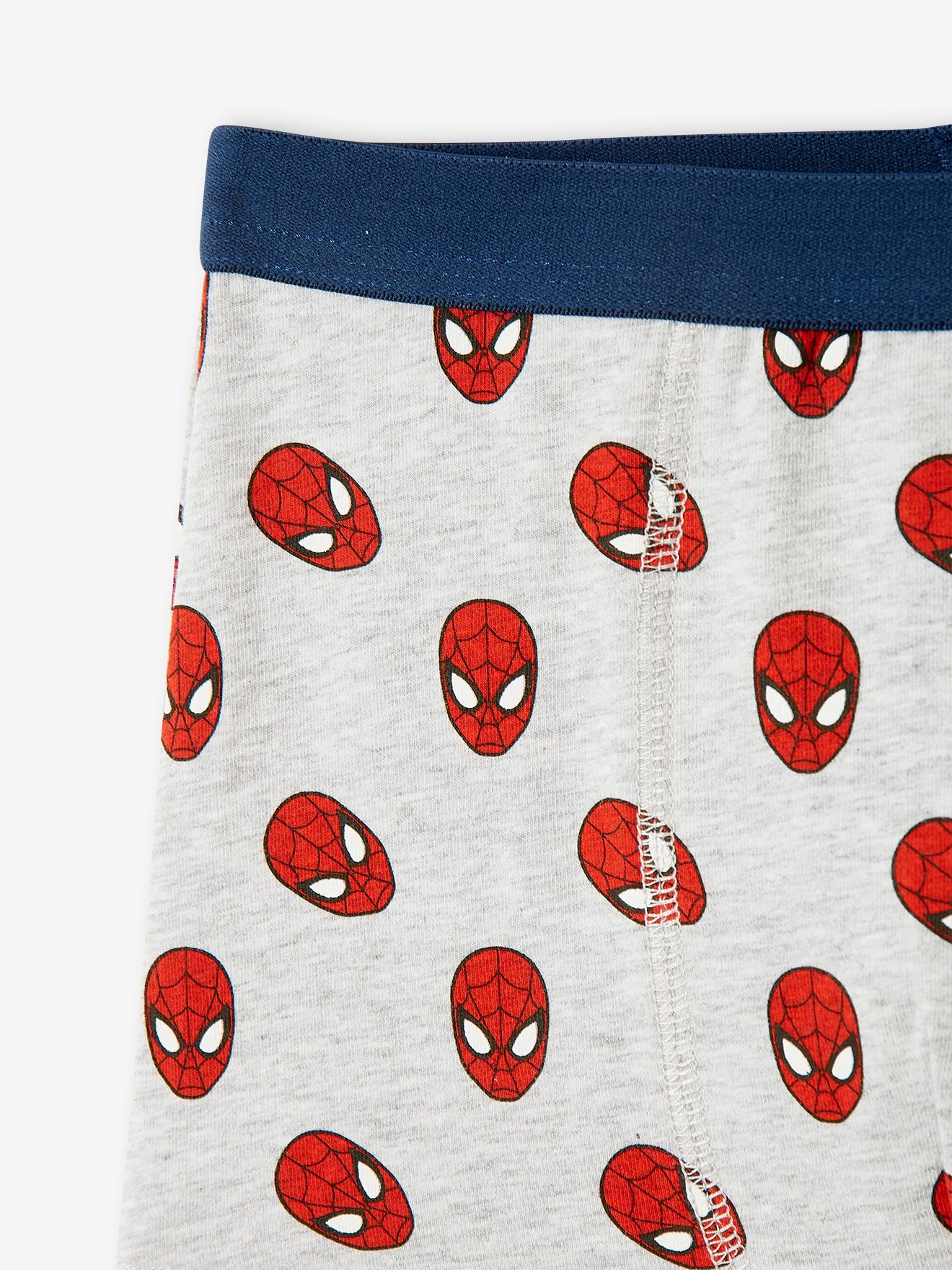 Lot de 3 boxers Marvel® Spiderman bleu marine, gris chiné