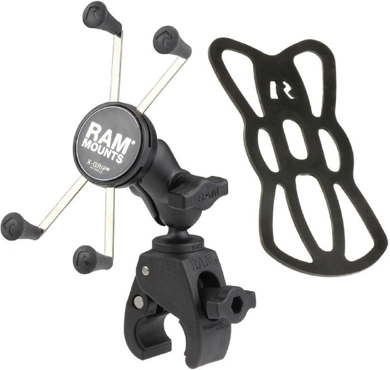 RAM® X-Grip® Large Phone Holder mit RAM® Tough-Claw Lenkerhalterung - schwarz