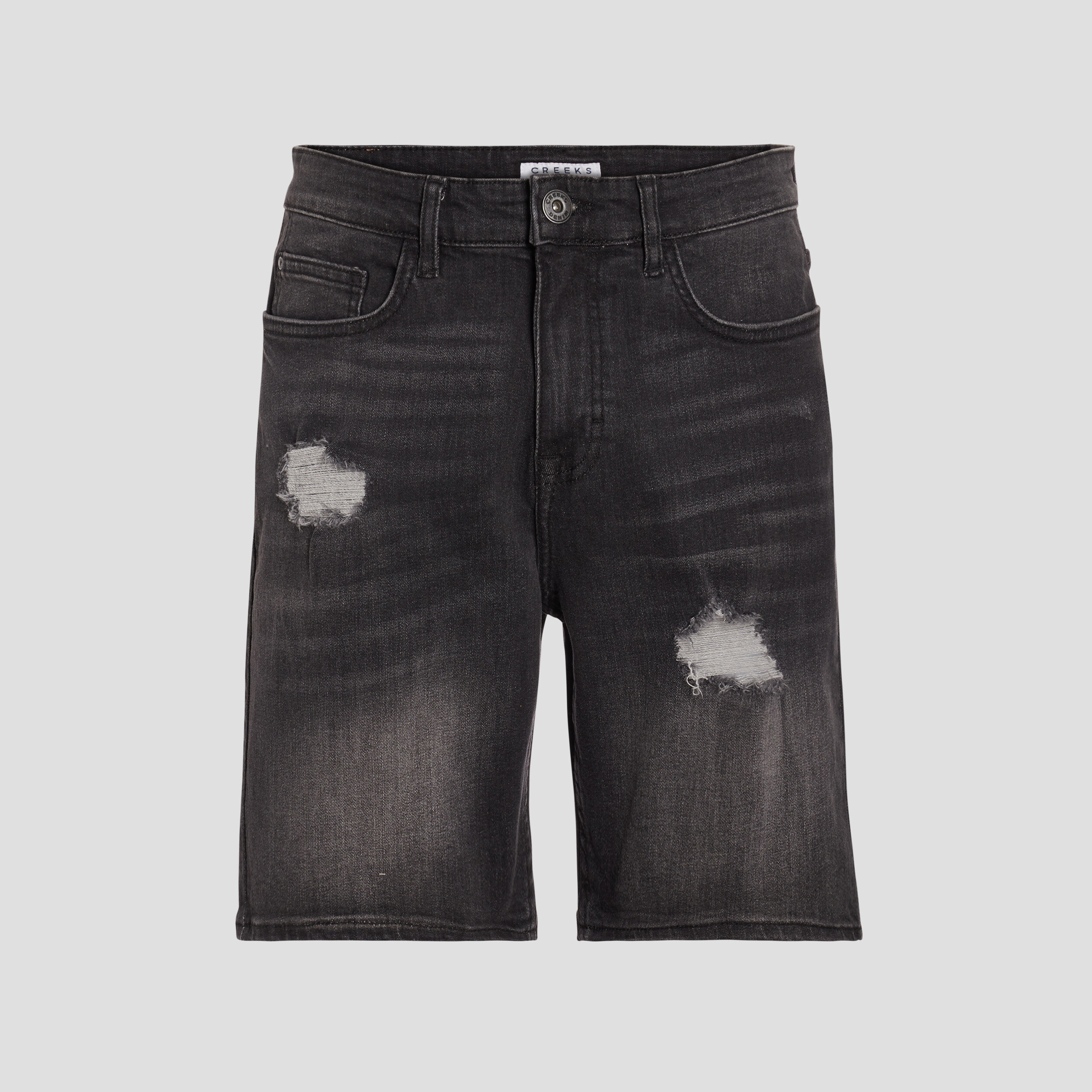 Short regular en jean denim noir homme | La Halle