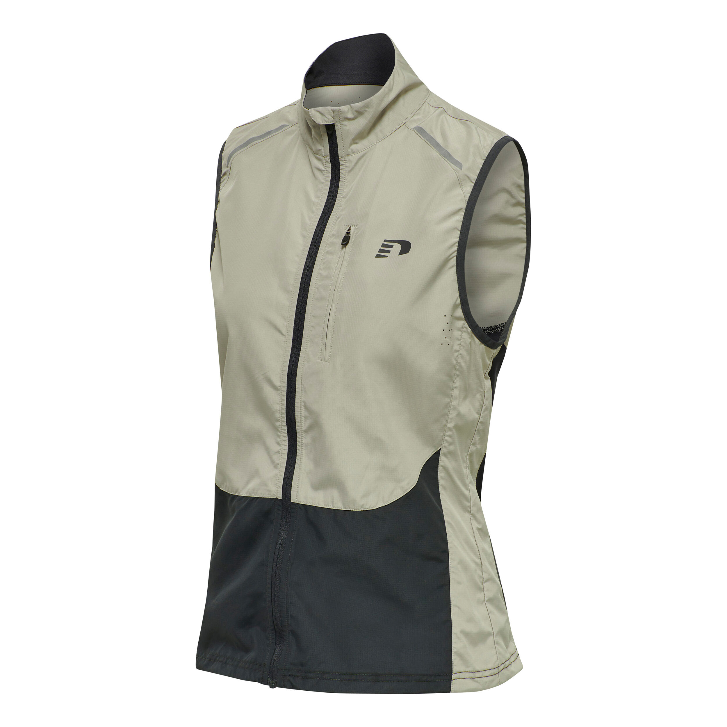 Gilet Laufweste Damen - Grau, Schwarz