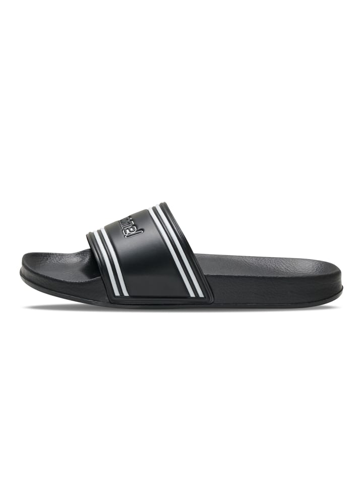 Hummel Hummel Badelatschen Pool Slide Erwachsene in BLACK/WHITE günstig kaufen 38