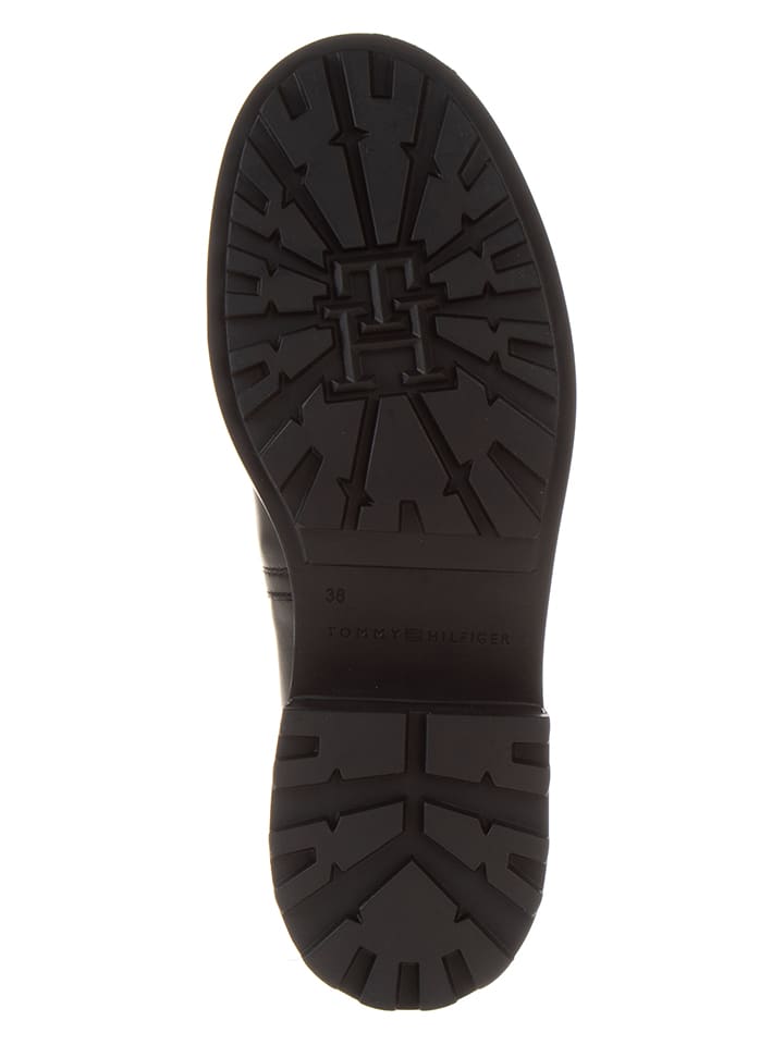 Tommy Hilfiger Shoes Leder-Chelsea-Boots in Schwarz günstig kaufen