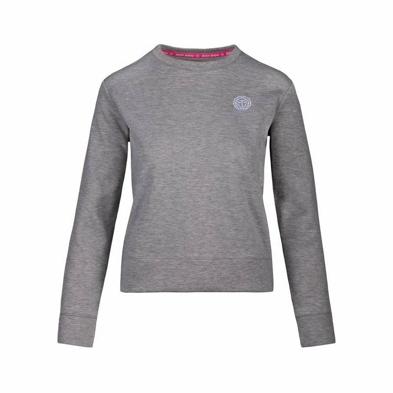 BIDI BADU Mirella Basic Crew Hoodie Damen