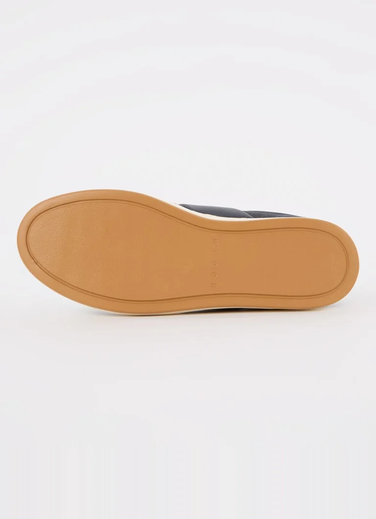 Skórzane, sznurowane buty sportowe Hogan z detalami ze zamszu