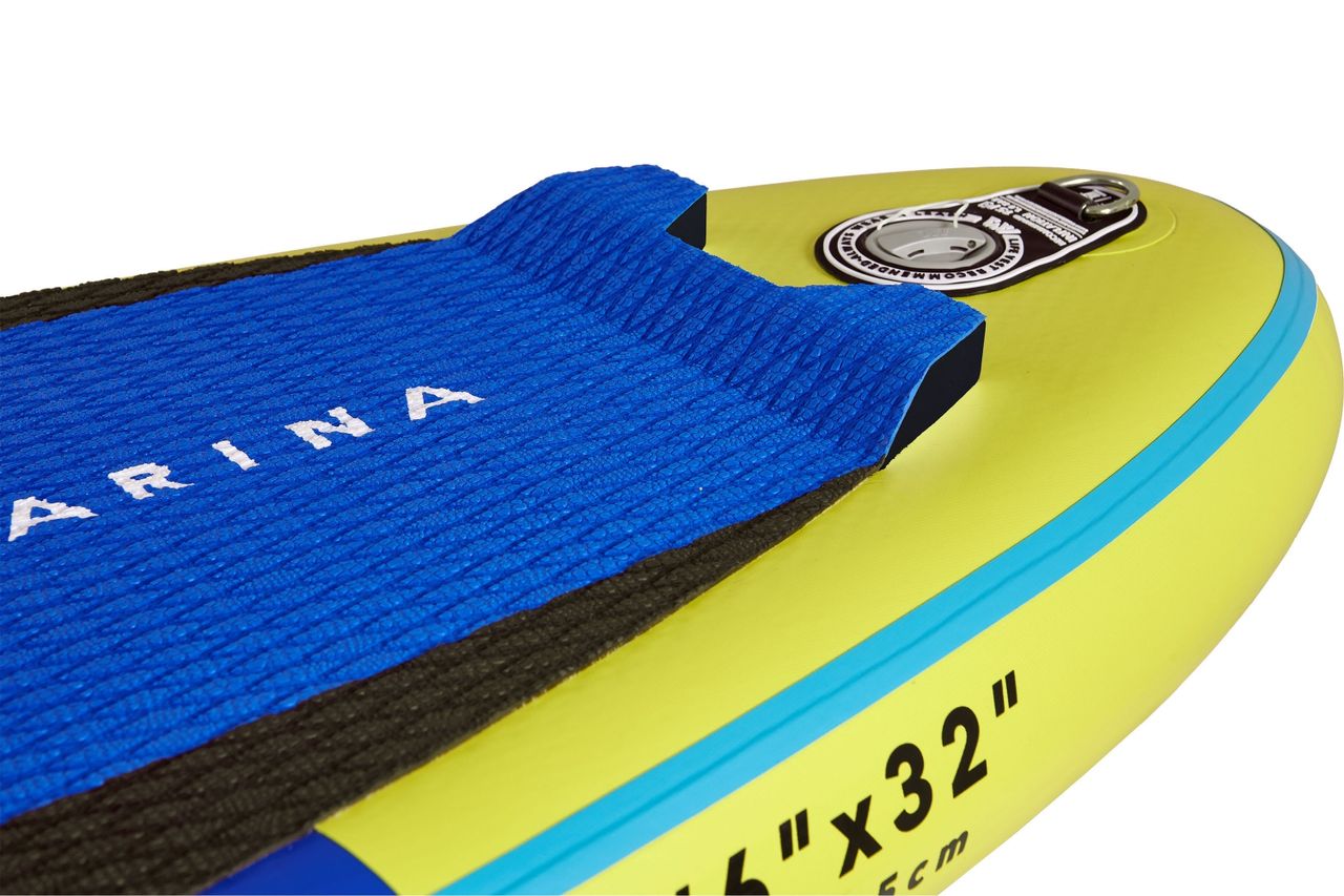 PureHaven Aqua Marina SUP Board 320x81cm mit Reißverschlussrucksack Double Action-Pumpe LIQUID AIR V1 Paddel Einschub-Mittelfinne Sicherheitsleine Blau