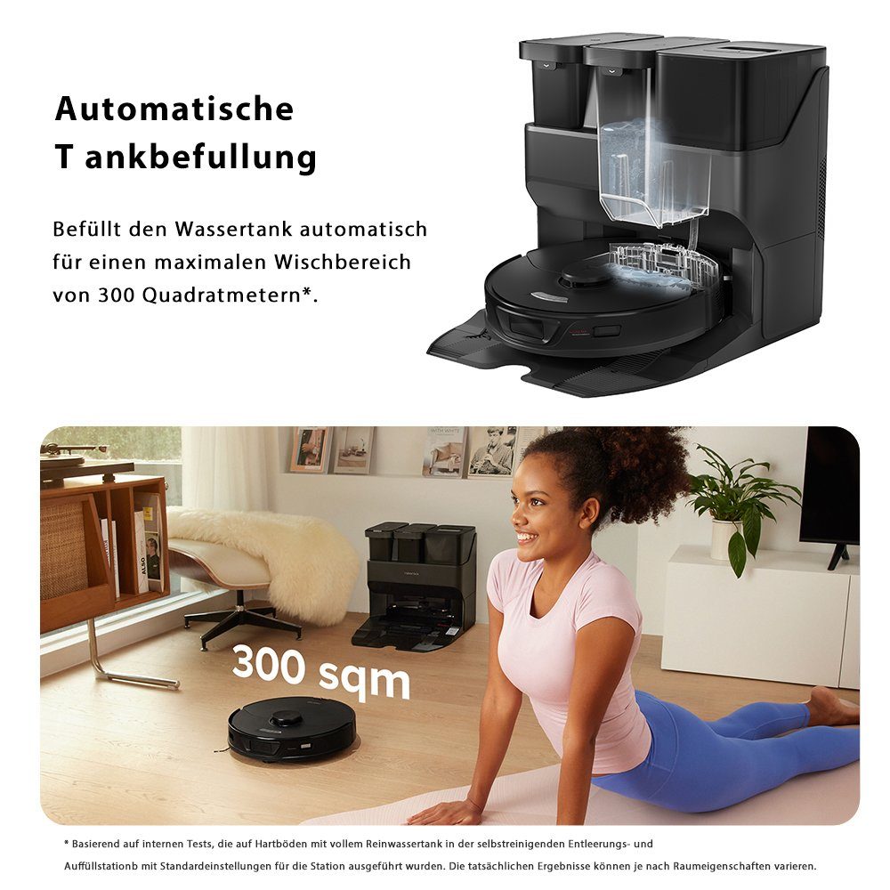 Roborock Saugroboter S7 Max Ultra, 60,00 W, 5500Pa, Aktive Hindernisvermeidung, Heißlufttrocknung, Selbstreinigend Dock, 3D Mapping, Kindersicherung, APP (Upgrade von S7 Pro Ultra, VS S8 Pro Ultra)