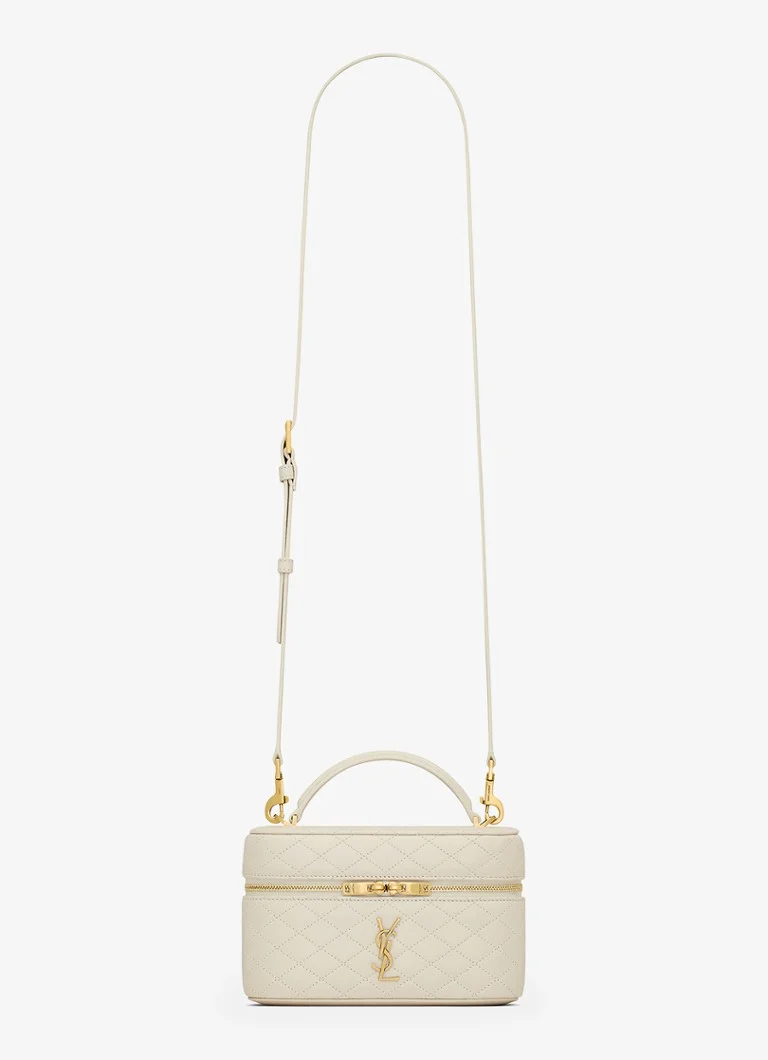 Geantă mini Gaby Vanity din piele de miel de la Saint Laurent