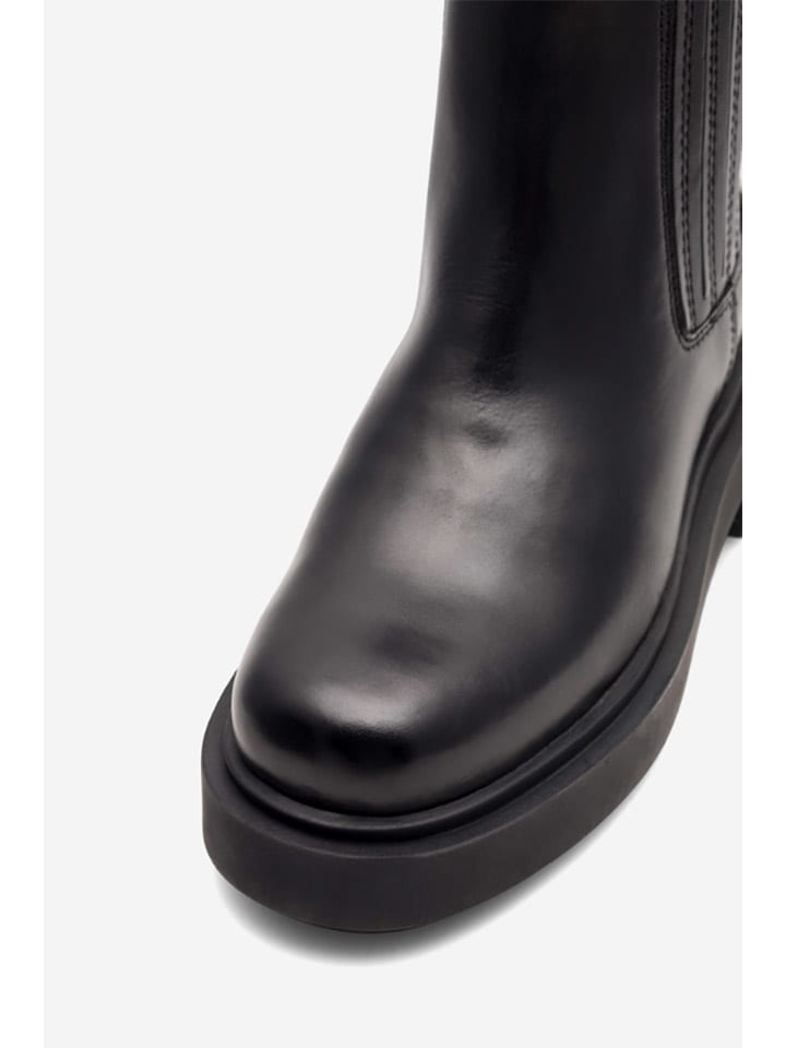 Lasocki Leder-Chelsea-Boots in Schwarz günstig kaufen