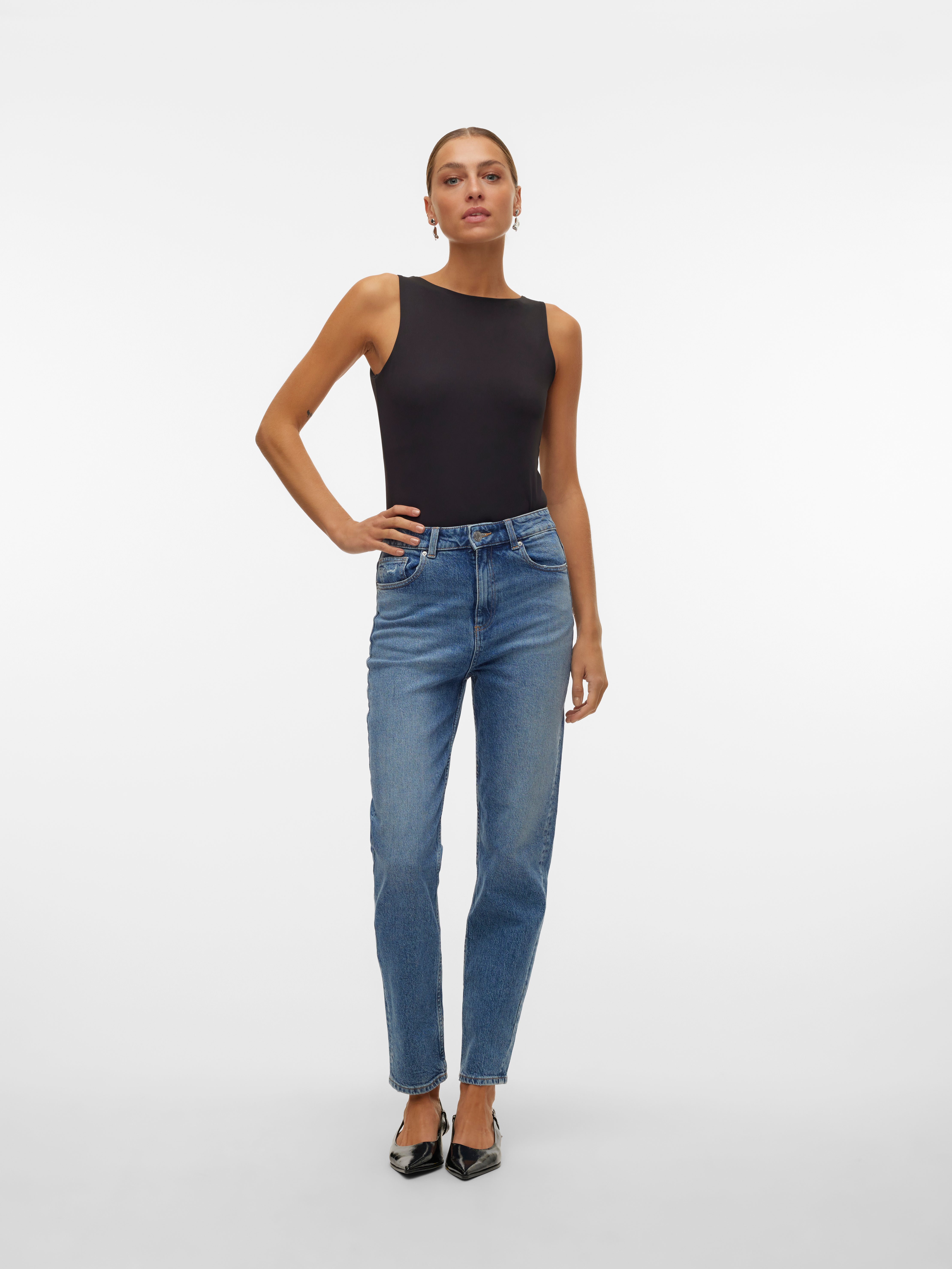 VMCARRIE Super High Rise Hohe Taille Jeans