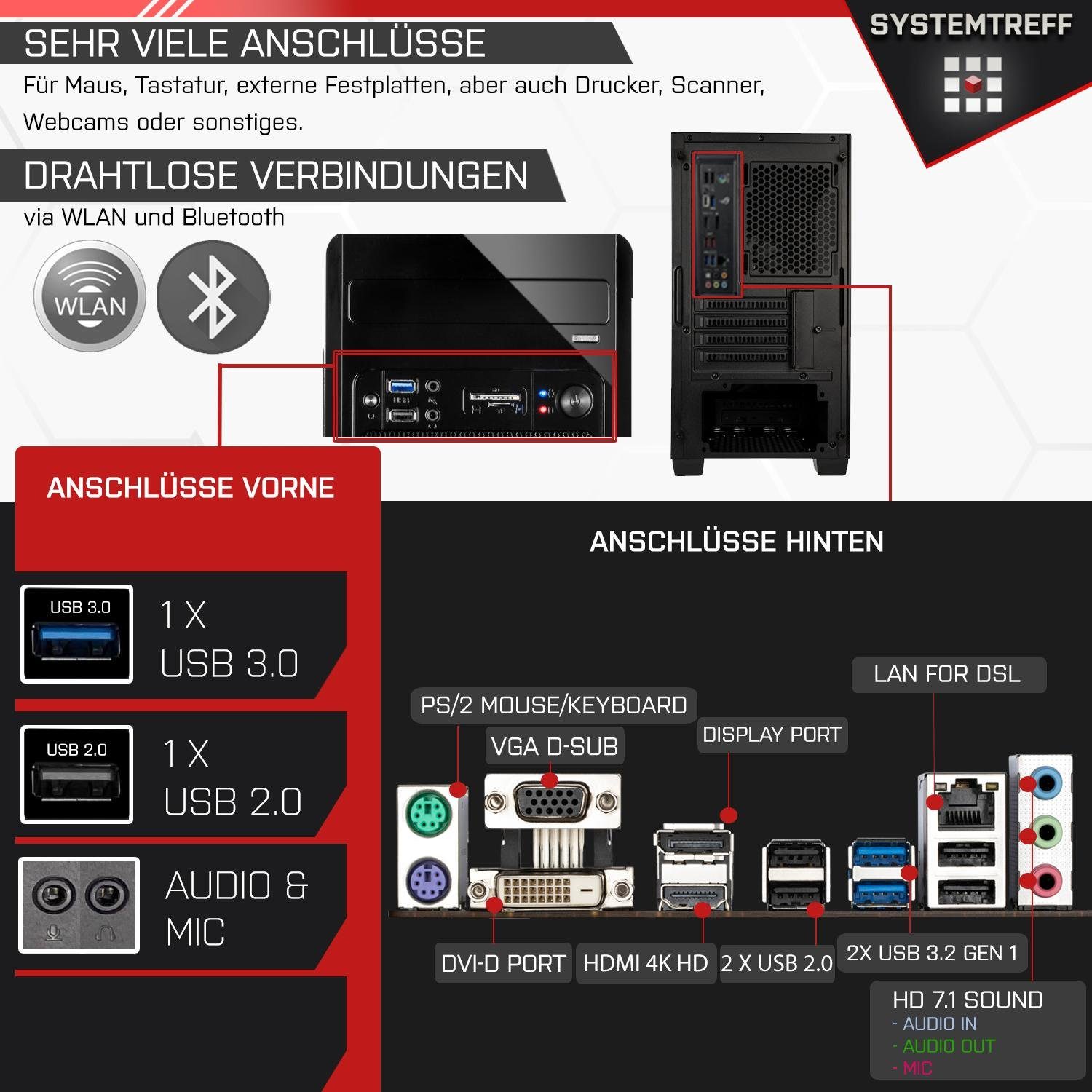 SYSTEMTREFF Business-PC-Komplettsystem (24
