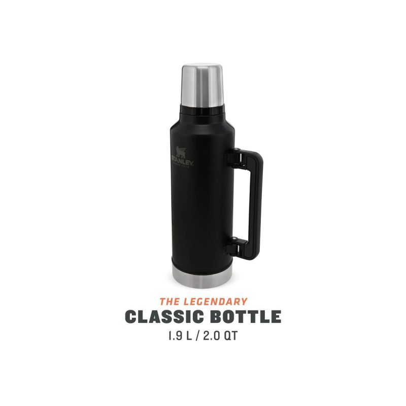 Stanley Thermoflasche, Classic Legendary Bottle Xlarge 2.0qt \/1.9l Matte Black Pebble