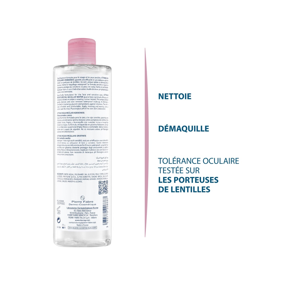 Ducray Ictyane Eau micellaire 400 ml Eau micellaire