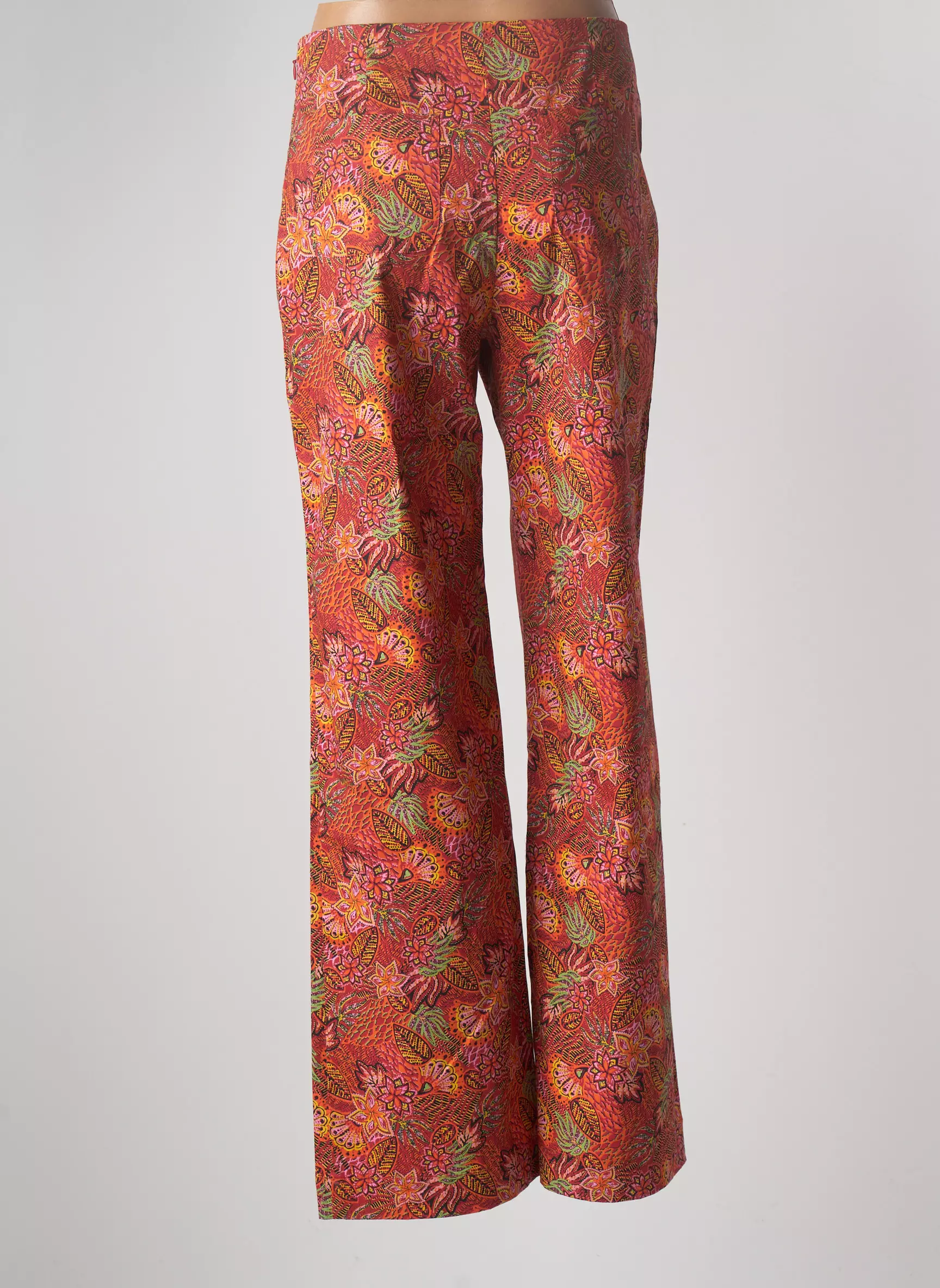 La Fiancee Pantalons Droits Femme couleur orange