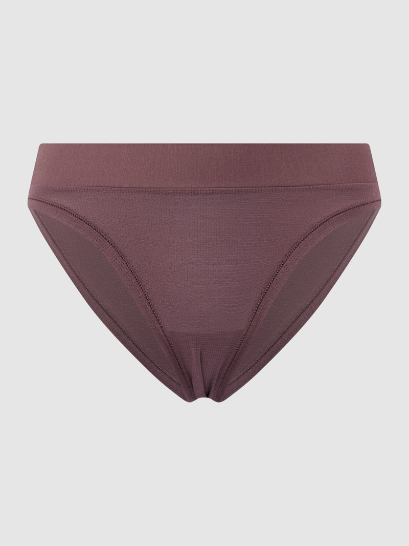 Slip aus Mesh in bordeaux rot